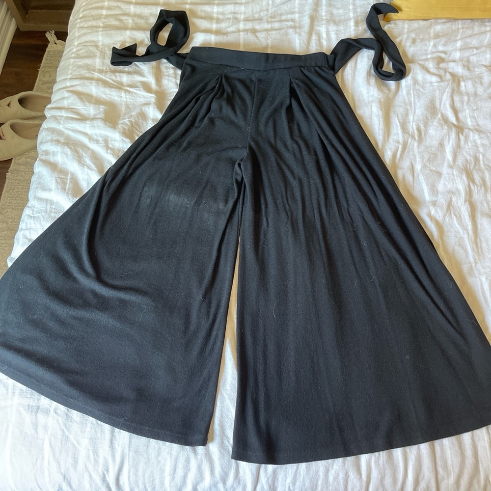 Black Wide-Leg Palazzo Pants